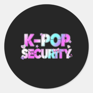Adesivo Tema de Aniversário Divertido de K-Pop para Mãe Pa