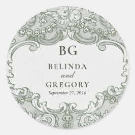 Adesivo Tema de Casamento do Partido do Jardim Botânico Vi