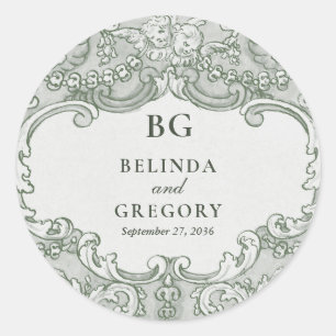 Adesivo Tema de Casamento do Partido do Jardim Botânico Vi