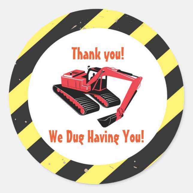 Adesivo Tema de construção (Frente)