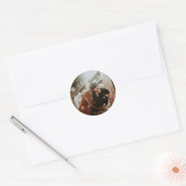 Adesivo Tema de Foto Simples Vinhetas de Convite para Casa