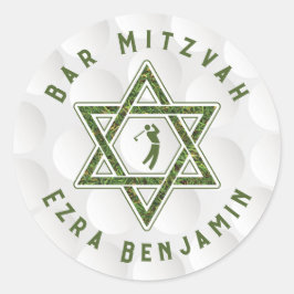 Adesivo Tema de Golfe Bar Mitzvah de Golfe