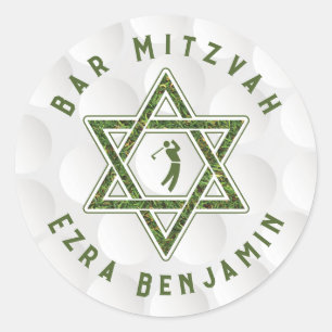 Adesivo Tema de Golfe Bar Mitzvah de Golfe