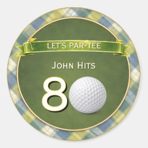 Adesivo Tema de Golfe / Golfe / Jogador de Golfe de Aniver