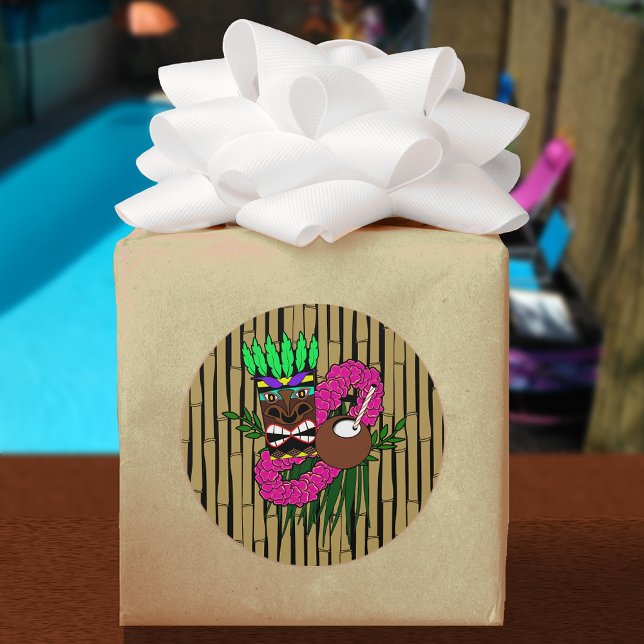 Adesivo Tema de Luau (Criador carregado)