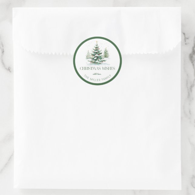 Adesivo Tema de Natal Desejos de Natal (Bolsa)