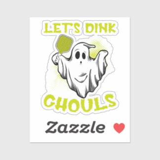 Adesivo Tema de Pickleball Halloween Costume Pickleball Lo