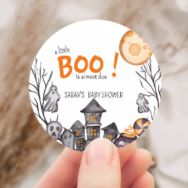 Adesivo Tema de Queda de Chá de fraldas do Halloween da Ca