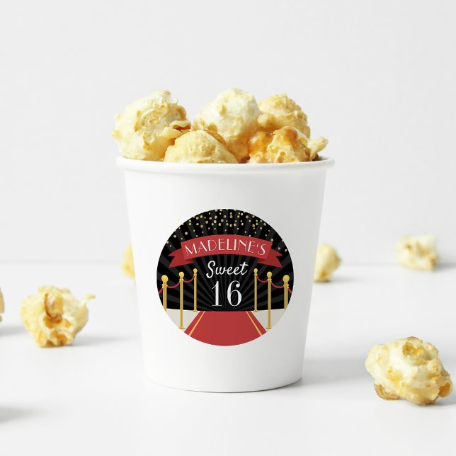 Adesivo Tema de tapete vermelho personalizado Doce Dezesse (Criador carregado)