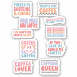 Adesivo Tema do Café Cita Estética Retroativa