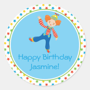 Adesivo Tema   do circo do palhaço   personalizado