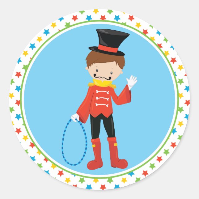 Adesivo Tema do circo | Ringmaster (Frente)