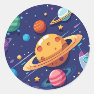 Adesivo Tema do espaço e do planeta