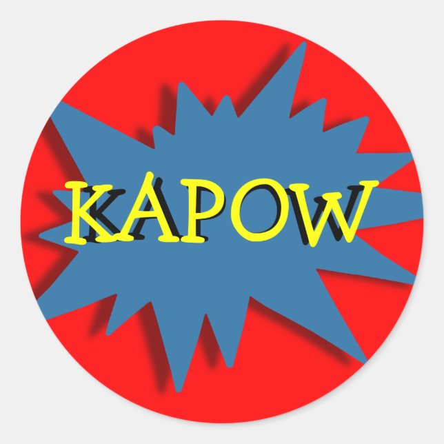 Adesivo Tema do Partido Super Herói Vermelho Azul (Frente)