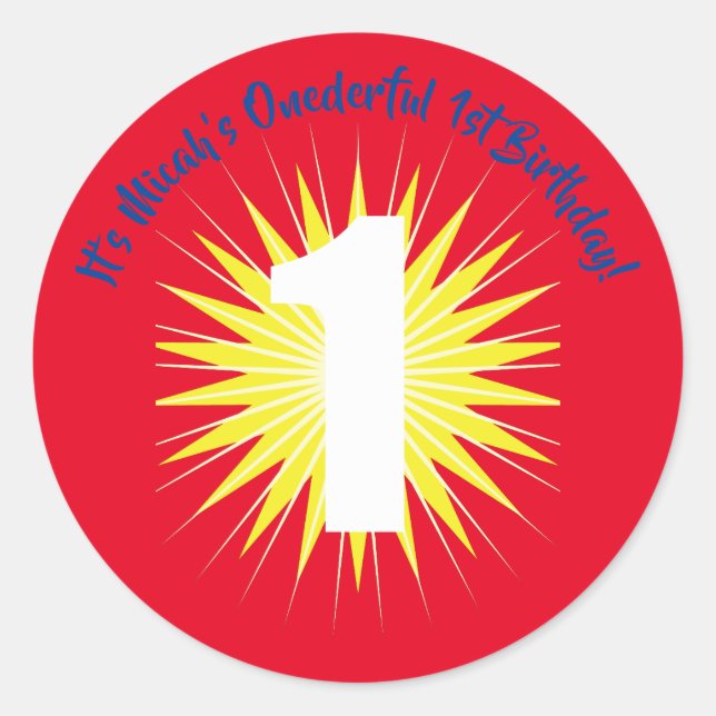 Adesivo Tema do primeiro aniversario Super Herói Maravilho (Frente)