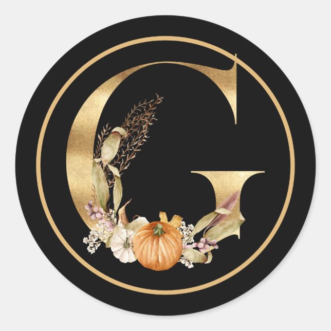 ADESIVO TEMA DOURADO MONOGRAMA G COM BOMBAS (Frente)