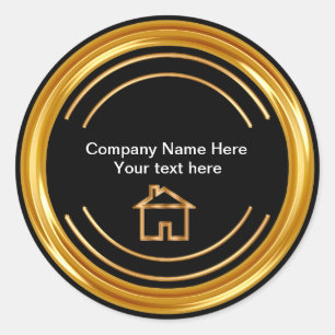 Adesivo Tema elegante dos bens imobiliários