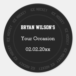 Adesivo Tema personalizado de Hóquei no Gelo