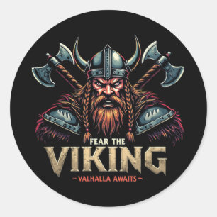 Adesivo Teme O Viking Nórdico Guerreiro Valhalla Aguarda