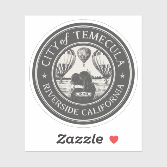 ADESIVO TEMECULA RIVERSIDE CALIFÓRNIA (Folha)