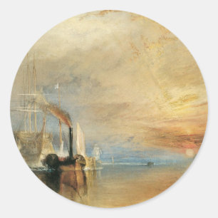 Adesivo Temeraire em luta por Joseph Turner, Arte Marítima