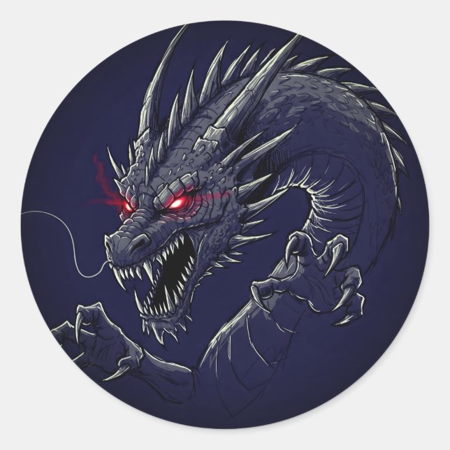 Adesivo Temido Dragão (Frente)