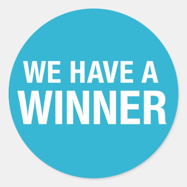 Adesivo temos um vencedor (Frente)