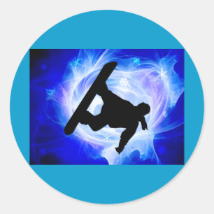 Adesivo Tempestade de neve azul do redemoinho