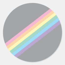 Adesivo Tempestade Sky e Rainbow Round Stickers