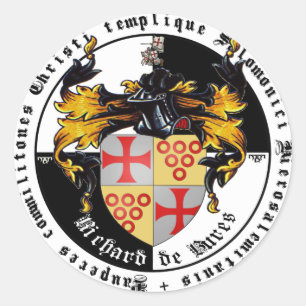 Adesivo Templário mestre de grande Richard de Bures