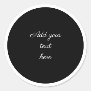 Adesivo TEMPLATE de círculo preto com moldura de círculo b