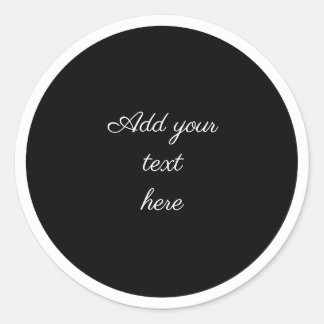 Adesivo TEMPLATE de círculo preto com moldura de círculo b