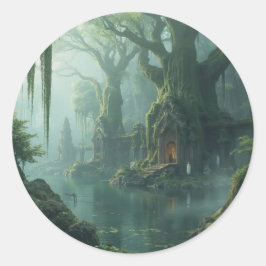 Adesivo Temple of Moss and Mist