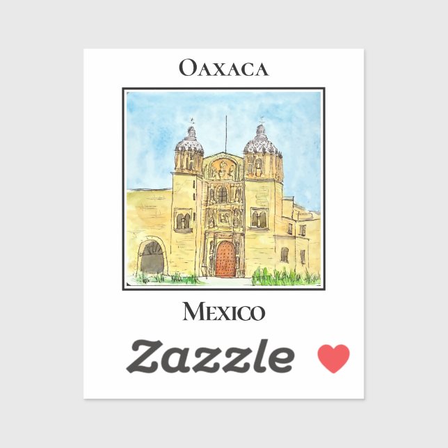 Adesivo Templo de Santo Domingo histórico em Oaxaca (Folha)