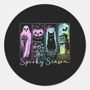 Adesivo Temporada Assustadora de Halloween Vintage