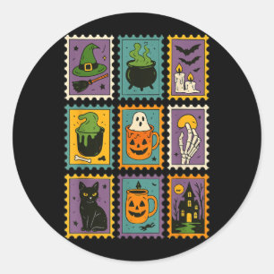 Adesivo Temporada Assustadora Halloween Bruxa Fantasma Abó