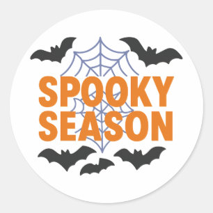 Adesivo Temporada Assustadora Morcegos de Halloween na Tei