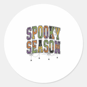 Adesivo Temporada Assustadora Tipografia Vintage de Hallow