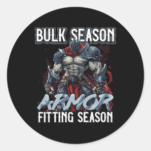 Adesivo Temporada de Bulking Ajuste de Armadura Temporada