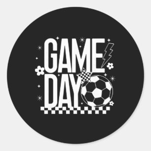 Adesivo Temporada de Futebol de Dia de Jogo Mamãe Retro Xa