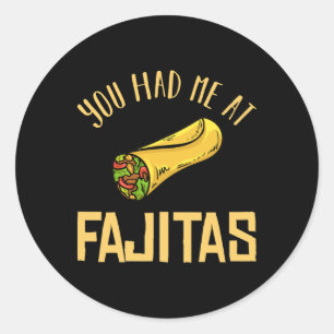 Adesivo Temporada de Presente de Receita de Frango Fajita