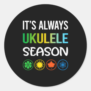 Adesivo Temporada Divertida Ukulele