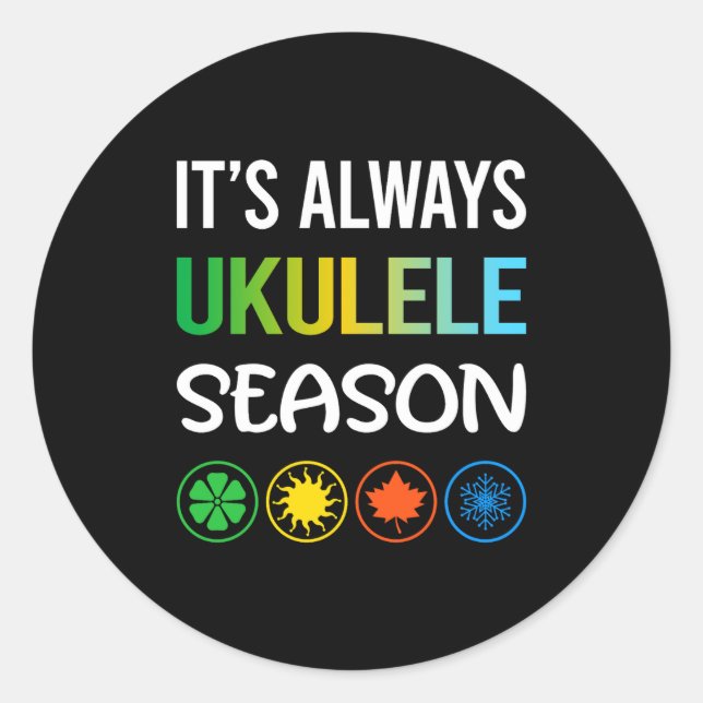 Adesivo Temporada Divertida Ukulele  (Frente)