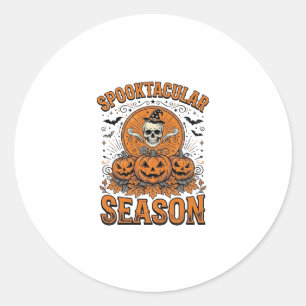Adesivo Temporada Espetacular de Terror Abóbora Halloween