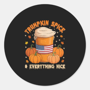 Adesivo Temporada Trumpkin Especiarias Ação de Graças Café