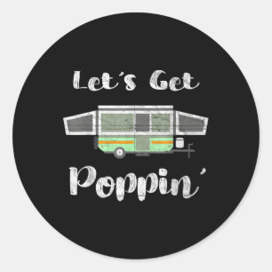 Adesivo Tenda de Acampamento Pop Up Trailer Rv Poppin Mobi