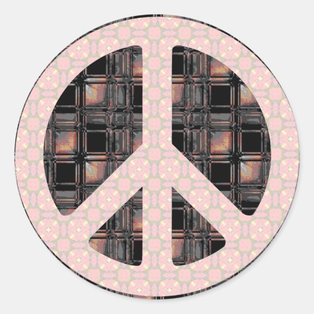 Adesivo Tendência de Sinal de Paz (Frente)