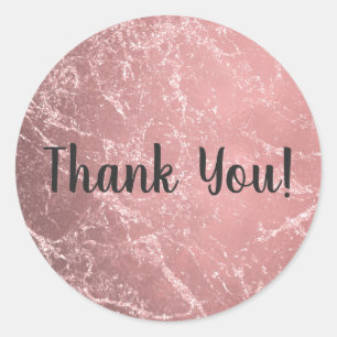 Adesivo Tendência Moderna Cor-de-Rosa Dourada Glam Marble