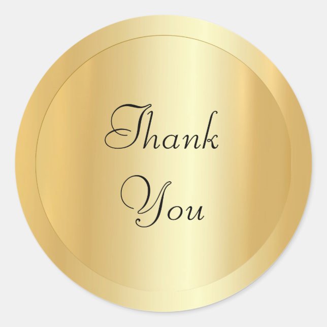 Adesivo Tendência Moderna Dourada e Elegante de Script Esc (Frente)