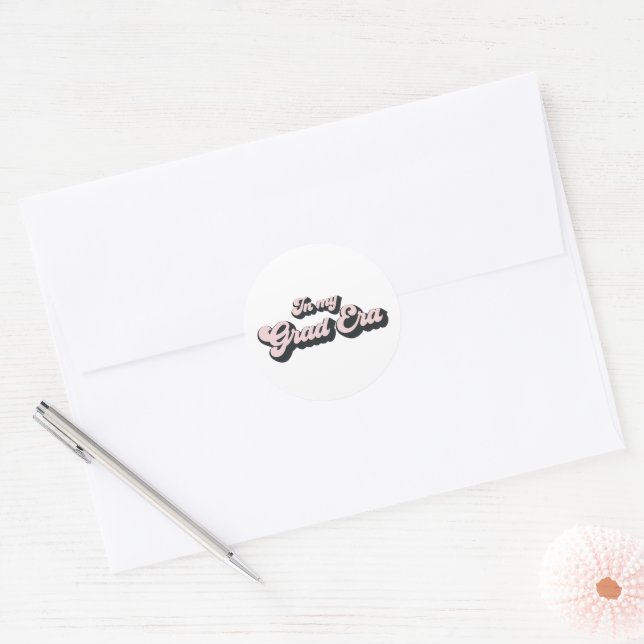 Adesivo Tendência na Era da Minha Formatura Graduação (Envelope)